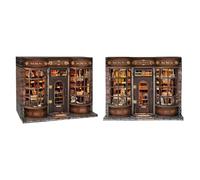 Roroom Diy Miniature House Kit, Wooden Mini Doll house with Furniture & Music Box, 1:24 Creative Room Idea Gift for for Christmas Valentine's Day - Magic Bookstore SQ77