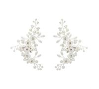 RORPOIR 1 Pair Shoe Embellishments Clip on Shell Pearl Design Fashionable Shoe Buckles for Flat and Boots Elegant Alloy Material for Weddings and Daily Life Accessories