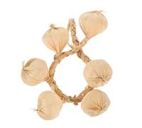RORPOIR 1 String Artificial Garlic Chili Pepper Vines Small Photo Prop Fake Vegetable Garland Wall Farm Hanging Decoration Ornament Home Decor Foam White Braid Corn Skewers