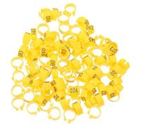 RORPOIR 100 Pcs Plastic Pigeon Foot Rings Bird Leg Band Rings Numbered Foot Rings for Poultry Chickens Ducks Pigeon Breed Identification for Farm Use