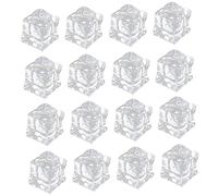 RORPOIR 100pcs Acrylic Ice Cubes Reusable Decorative and Realistic Fake Ice for Photography Food and Diy