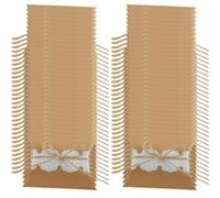 RORPOIR 100pcs Kraft Paper Favor Boxes with Rope Handle, Party Chocolate Candy Boxes for Wedding Decorations, Not Easy to Break and Holding Candy, Suitable for Home and Dessert Shop