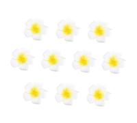 RORPOIR 100pcs Pack 5cm Pe Foam Plumeria Flower Artificial Floral Hair Clip for Wedding
