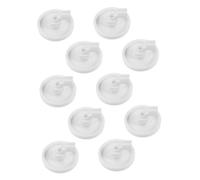 RORPOIR 10pcs Dishwasher Mounting Bracket Kit Plastic Rollers Studs Lower Rack Wheel Replacement