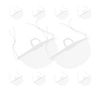 RORPOIR 10pcs Mask with Open Spit Guard and Anti-fog Nose Shield, Human Centered Design Pe Professional Spit Mask, Individually Wrapped Shield for Kitchen and Restaurant Use