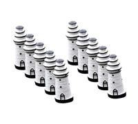RORPOIR 10pcs Miniature Lighthouse Decor Resin Figurines for Home Decoration and Garden Party Accessories with Nautical Charm and Eye-catching Design, Photo Props and Lawn Ornaments