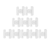 RORPOIR 10pcs Safety Lock Proofing Drawer Cabinet Door Locks White Ps Material Simple Elegant Design Protection for Refrigerator and Cabinet Use Protecting and Parents