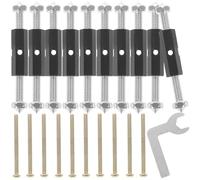 RORPOIR 10pcs Universal Cassette and Junction Box Repair Tool with Metal Support Rod, Adjustable 65mm-91mm, Quick Installation and Loosening Prevention for Electrical Box Repair