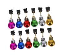RORPOIR 12pcs Beard Clips Santa Beard Ornaments Clips Christmas Tree Ornament Holiday Decorations Beads Party Costume Supplies Facial Hair Mens Clothing Pendant