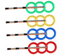 RORPOIR 12pcs Toddler Reins Walking Harness Rope Round Ring Handle, Cloth and Plastic Material, Walking Rope for Toddlers and Preschoolers to Prevent Children from Getting Lost