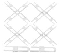 RORPOIR 12pcs U-Shaped Cabinet Locks for Boy Girl Safety Easy Install and Door Latches to Secure Cabinets Fridges and More White Childproofing