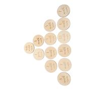 RORPOIR 13pcs Wooden Birth Cards for Commemorative Cards Photo Props for Monthly Growth Tracking Beautiful Wood Grain Design Cherish Every