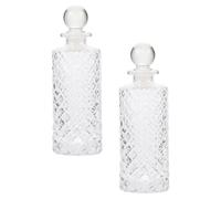 RORPOIR 150ml Glass Aromatherapy Dropper Bottles Set of 2, Empty Refillable Perfume Bottles for Home Fragrance, Sturdy Gemstone Design for Air Purification