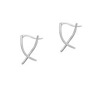 RORPOIR 1Pair Stylish Lines Crossing Earrings for Women Fashion Jewelry Accessory Halloween Birthdays and Special Occasions