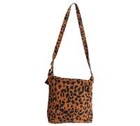 RORPOIR 1pc Leopard Printed Corduroy One-shoulder Bag Adjustable Crossbody Pouch Capacity Shoulder Tote for Women Daily Use Shopping Party