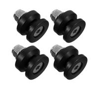 RORPOIR 1set Aluminum Alloy Motorcycle Rear Top Box Buckle with Quick Release Trunk Bushing Spacer Pad and Flanged Lock Nut Black Luggage Mounting Bracket for Touring and Road Trips