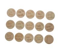 RORPOIR 1set Cards Monthly Recording Photo Props for Newborn Growth Engraved Keepsakes for Social Media Sharing and Memory Keeping