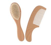 RORPOIR 1set Hair Care Set Soft Bristle Brush Comb for Gentle Scalp Cleaning Lightweight Bath Brush for Newborns and Toddlers for Cradle Cap Care and Grooming