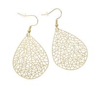 RORPOIR 2 Pairs Retro Leaf Teardrop Dangle Earrings for Women Lightweight Elegant Style Jewelry for Daily Wear Party Wedding Holiday