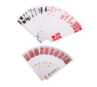 RORPOIR 2 Sets Chinese Character Card Game, Rounded Corners and Large Font Easy Reading Paper Deck for Beginners and Elderly, for Camping and Community Chinese Board Games