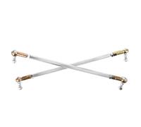 RORPOIR 2 Sets M8 Steering Kit Tie Rod End for Go Kart and Quad with Steel Construction, Precise Steering Control and Shock Absorption, for Offroad Activities and Competition
