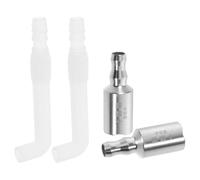 RORPOIR 2 Sets Stainless Steel Tea Strainer and Silicone Hose Coupler with Weighted Sink Head for Automatic Water Intake, Suitable for Tea Tray and Drain System Parts in Offices