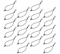 RORPOIR 20pcs Elastic Strap Clips for Backpack Webbing Attachments, Nylon Material with Secure Loose Strap Function and Excess Management, for Outdoor Tactical Bag Accessories