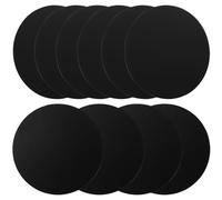 RORPOIR 20pcs Phone Metal Sticker Magnetic Phone Bracket Disc Iron Sheet Smooth Surface Keeps Stable and Safe While Driving Black 40mm for Car Accessories