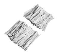 RORPOIR 2400pcs Silver Metal Wire Twist Ties for Boxes and Bread Packaging, Reusable Flexible for Festive Wrapping and Bakery Confectionery Packaging