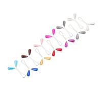 RORPOIR 24pcs U-shaped Pearl Scarf Brooch Pins Set, Decorative Hijab Fixed Clips for Women, Mixed Colors Silk Scarf Pearl Clips for Headscarf and Hijab Accessories Random Color