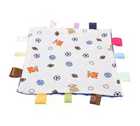 RORPOIR 25cm Baby Blanket Baby Name Cotton Knitted Security Blanket Comforter for Newborn Toddlers for Nursery
