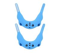 RORPOIR 2pcs Adjustable Shower Hat Bathing Cap with Ear Protection Comfortable Visor for Stress Shampooing and Fun Bath