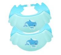 RORPOIR 2pcs Boy Girl Shampoo Bathing Cap Silicone Adjustable Shower Cap for Bathing Hair Protection
