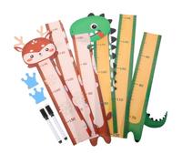 RORPOIR 2pcs Boys and Girls Growth Chart Rulers Erasable Wall Measurement Decor for Nursery and Bedroom Cute Animal Designs for Tracking Height Spaces