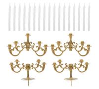 RORPOIR 2pcs Candles Cake Topper Candelabra Birthday Candle for Cake Candelabras Fun Candle Holder Spiraling Birthday Candles Holders Candle Fire