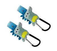 RORPOIR 2pcs Cartoon Stroller Hooks Bag Holders for Prams for Shopping Carts Easy to Install Nursery Accessory Lightweight and Flexible Design