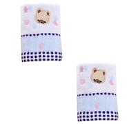RORPOIR 2pcs Cotton Bath Towel Cartoon Jacquard Pattern Washcloth for Boys and Girls Boy Small Face Towel Cotton for Bath Newborn