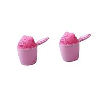 RORPOIR 2pcs Cup for Girl Born Boy Bath Water Bailer Shampoo Cup Material Comfortable Handle Easy to Hold and Pour Shampoo Scoops Sprinkler Bath Rinse Cute Cartoon Style