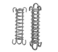RORPOIR 2pcs Dog Leash Bungee Extender with 304 Stainless Steel Shock Absorbing Spring, Medium and Large Sizes for Outdoor Training and Running, Heavy Duty Tensioner for Large Dogs