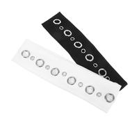 RORPOIR 2pcs Fashion Headbands for Women Grommet Eyelet Headbands Hollow Out Eyelets Elastic Stretchy Hair Band for Daily Wear and Special Occasions