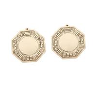 RORPOIR 2pcs Feng Shui Convex Bagua Mirror for Home Decoration Chinese Craft to Drive Evil Spirits and Attract Luck Chic Desktop Decor for Easy Hanging