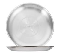RORPOIR 2pcs Fireproof Bowl Ritual Plate Dish Iron Flat Bowl round Metal Jewelry Tray with Unique Mystical Design for Home Decor and Placing Crystals