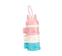RORPOIR 2pcs Layers Powder Dispenser Container Frog Shaped Non-Spill Stackable Storage for Oatmeal Nuts and Candy Food-Grade Material for Travel and Outdoor Use