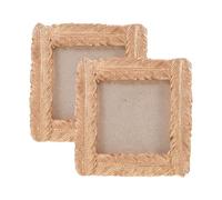 RORPOIR 2pcs Photo Folder Small Photo Frame Wedding Photo Frame Picture Frames Desktop Decor Mini Photo Frames Tiny Gold Frames 3x3 Picture Frame Square Frame Bulk Resin Decorate