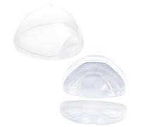 RORPOIR 2pcs Portable White Pacifier Storage Case Holder Made of Safe Pp Material for Infant and Baby, Strong and Easy to Use Soother Storage Box Suitable for Home and Travel