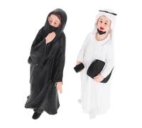 RORPOIR 2pcs Resin Craft Figurines Miniature People Unique Arabian Design and Lifelike Details, Moisture-resistant Sturdy Sculptures for Festive Occasions and Micro Landscape Decor
