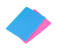 RORPOIR 2pcs Silicone Mat for Resin Casting and Jewelry Pendant Making, Blue Surface Protector Craft Cutting Mat, Non-stick Silicone Sheet for Epoxy and DIY Handwork
