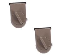 RORPOIR 2pcs Sliding Window Lock for Boy Girl Safety Metal Door Lock for Childproofing Sliding Glass Windows Easy to Install Prevents Accidental Opening Brown