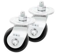 RORPOIR 2pcs Steel 2 Ton Floor Jack Replacement Wheels Front Casters for Hydraulic Jacks, Silver Utility Trailer Accessories Enhancing Convenience and Flexibility