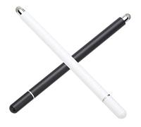 RORPOIR 2pcs Universal Capacitive Stylus Pens for Tablet and Phone Touch Screens Magnetic Dual-use Writing and Drawing Pens White and Black